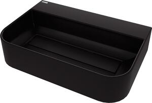 Deante Arnika, gránit munkalap mosdó 605x405x135 mm, fekete matt, DEA-CQA_NU6S