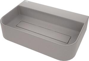Deante Arnika, gránit munkalap mosdó 605x405x135 mm, szürke, DEA-CQA_SU6S