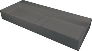 Deante Blur, gránit asztali mosdó 800x400x120 mm, antracit metál, DEA-CQB_TU8S