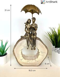 Pár esernyővel szobor #1 - 31 cm