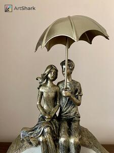 Pár esernyővel szobor #1 - 31 cm