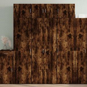 VidaXL füstös tölgy színű szerelt fa tárolószekrény 70 x 42,5 x 225 cm
