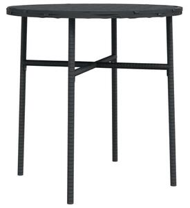VidaXL fekete polyrattan teázóasztal 45 cm