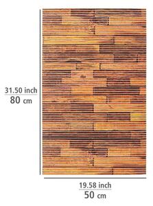 Barna műanyag fürdőszobai kilépő 50x80 cm Lambris – Wenko
