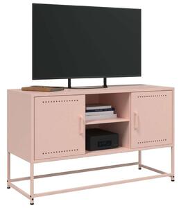 VidaXL Rózsaszín Acél TV-Szekrény - 100,5x39x60,5 cm