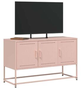 VidaXL Rózsaszín Acél TV-szekrény - 100,5x39x60,5 cm
