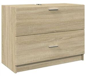 VidaXL sonoma tölgy színű szerelt fa mosdószekrény 78x37x59 cm