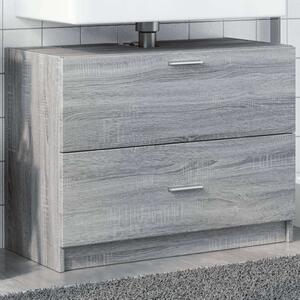 VidaXL szürke sonoma színű szerelt fa mosdószekrény 78 x 37 x 59 cm