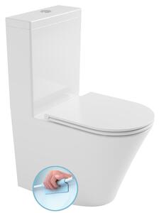 Bruckner Bruckner, DARIO RIMLESS kombinált WC-csésze tartállyal, alsó/hátsó lefolyóval, fehér, 201.428.4