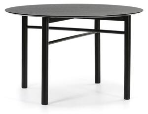 Junco fekete kerek étkezőasztal, ø 120 cm - Teulat