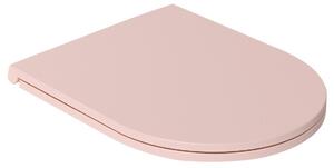 Isvea Isvea, INFINITY SLIM WC-ülőke, lágyan záródó, Easy Take, rózsaszín lazac színű, 40KF0541I