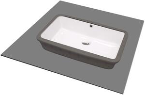 Deante Temisto, süllyesztett kerámia mosogató 500x300x173 mm, fehér fényes, DEA-CDT_6U5U