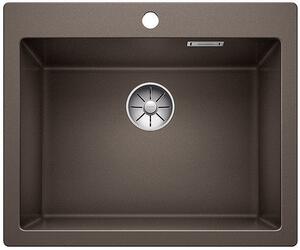 Blanco Pleon 6, szilgránit mosogató 615x510x220 mm, 1 kamrás, sötétbarna, BLA-521688
