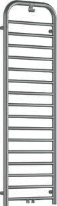Deante Silia, fürdőszoba radiátor 500x1570 mm, 586W, csiszolt acél, DEA-AGI_FG51