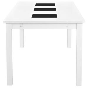 Asztal Riverton 493, Fehér, 75x90x180cm, Hosszabbíthatóság, Közepes sűrűségű farostlemez