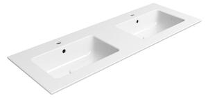 GSI GSI, PURA kerámia dupla mosogató Slim 122x46cm, fehér ExtraGlaze, 8888111