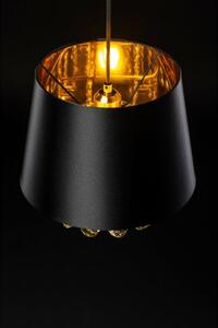 Lámpa Mennyezeti lámpatest NESTO, 5994, AC220-240V, 50/60Hz, 1*E27, max.40W, IP20, átmérő 30 cm, fekete/arany