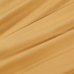 Goldea pamut ágyneműhuzat garnitúra - mustárszínű 140 x 200 és 70 x 90 cm