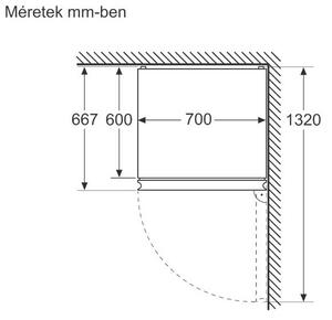Bosch KGN492LDF inox alulfagyasztós hűtőszekrény