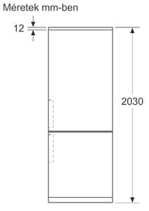 Bosch KGN492LDF inox alulfagyasztós hűtőszekrény