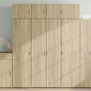VidaXL sonoma tölgy színű szerelt fa tárolószekrény 80 x 42,5 x 225 cm