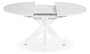 Asztal Riverton 526, Fehér, 76cm, Hosszabbíthatóság, Közepes sűrűségű farostlemez, Váz anyaga, Tölgy