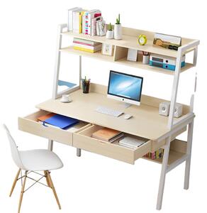 Polcos íróasztal, Számítógépasztal - Bézs