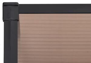 VidaXL fekete polikarbonát ajtóelőtető 152,5 x 90 cm