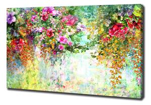 Vászonkép nyomtatás Multi-színű virágok