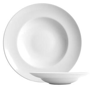Mélytányér, fehér, 23 cm, 6 db-os szett, Economic (KHPU288)