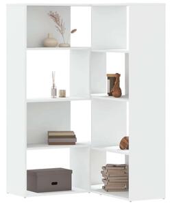 VidaXL Sarok Könyvespolc - 4 Polc - Fehér - 85x85x140cm