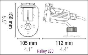 SICCE HALLEY LED 3,7W 12V- c kerti tó világítás 3 féle szín lap is a készlet része