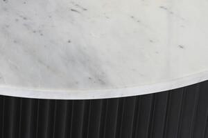 Kávézó asztal fém márvány 80x80x40 fekete