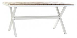 Asztal ebédlő aluminium mdf 160x90x75 fehér
