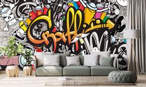Öntapadó tapéta színes graffiti