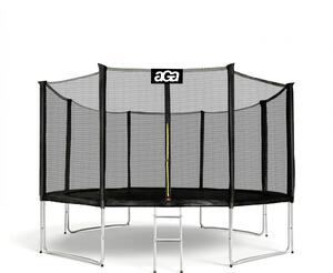 Aga SPORT PRO Trambulin 366 cm Fekete + védőháló + létra
