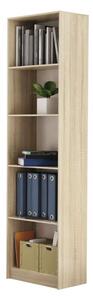 Odell R50 polcos szekrény, könyvtartó, 50x181.5x30 cm, sonoma