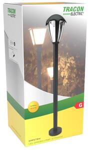 Tracon GARST8W, LED-es kerti állólámpa 230 VAC, 50 Hz, 8 W, 550 lm, 3000 K, IP54, , 1m