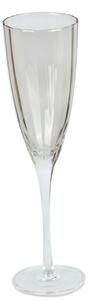 Platinum - Átlátszó szürke pezsgős pohár