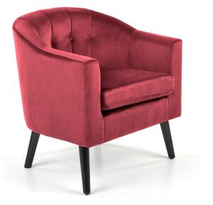 Fotel Houston 884 Piros, 75x70x64cm, Kárpit, Lábak: Fa