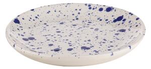 Fehér-kék agyagkerámia desszertes tányér készlet 4 db-os ø 18 cm Carnival – Ladelle