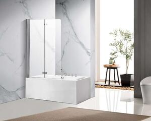 Homedepo Leo Chrome 100x140 összecsukható 2 szárnyú kádparaván 5