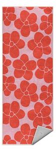 Piros-rózsaszín mosható futószőnyeg 60x230 cm Poppy Fields – Mila Home