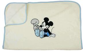 Disney Mickey mókusos wellsoft babatakaró 70x90cm - ekrü