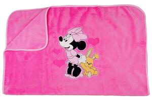 Disney Minnie wellsoft babatakaró 70x90cm - pink