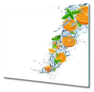 Üveg vágódeszka narancs 60x52 cm