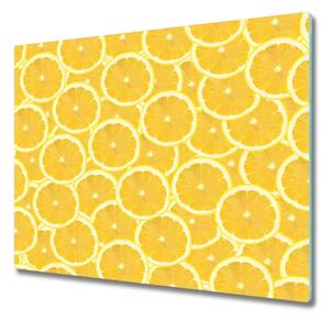 Üveg vágódeszka szelet citrom
