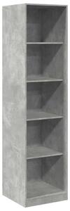 VidaXL Polcrendszer - Beton Szürke - 5 Polcos - 50x50x200 cm