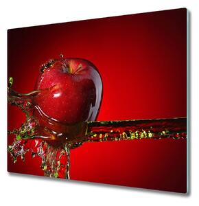 Üveg vágódeszka Az Apple és a víz 60x52 cm