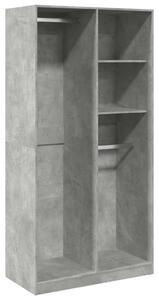 VidaXL Ruhásszekrény - Beton Szürke - 100x50x200 cm